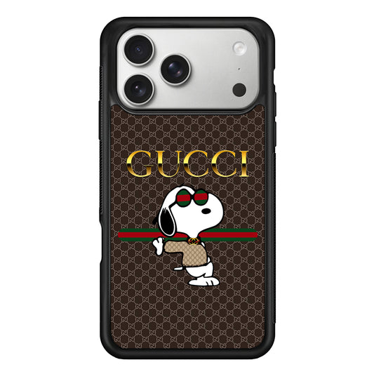 Gucci Snoopy Dope iPhone 17 Pro Case | Slim Rubber Case for iPhone 17 Pro
