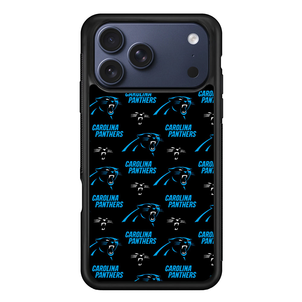 Carolina Panthers Logo Pattern iPhone 17 Pro Max Case | Slim Protective Cover for iPhone 17 Pro Max