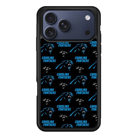 Carolina Panthers Logo Pattern iPhone 17 Pro Max Case | Slim Protective Cover for iPhone 17 Pro Max