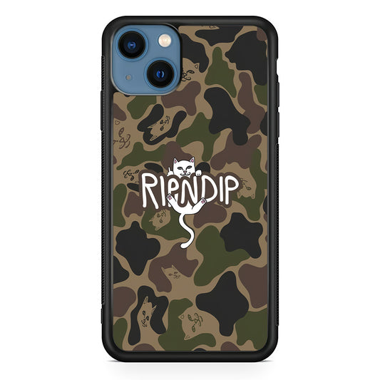 Rip N Dip Green Camo iPhone 14 Case | Slim Rubber Case for iPhone 14