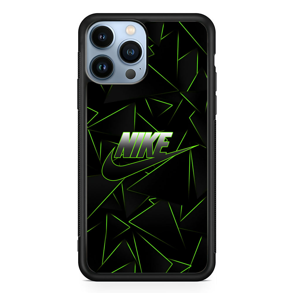 Nike Green Laser Point 2D Rubber Phone Case | Slim Protective Phone Case