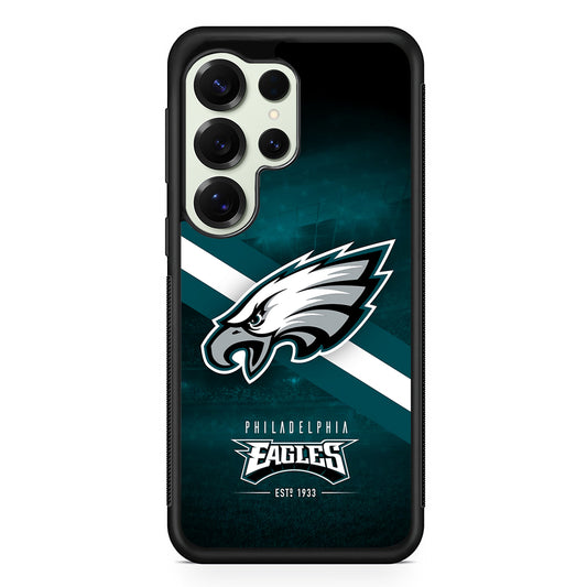 Philadelphia Eagles Logo Samsung Galaxy S25 Ultra Case | Durable Rubber Case for Samsung Galaxy S25 Ultra