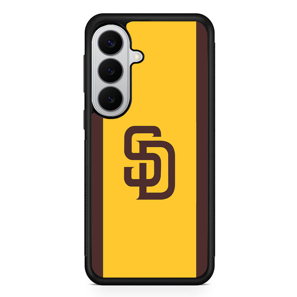 San Diego Padres Logo Samsung Galaxy S26 Case | Protective Rubber Cover