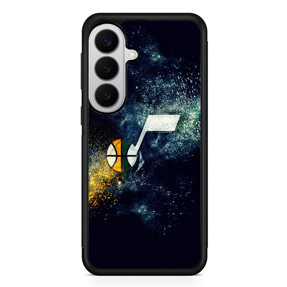 Utah Jazz Art Samsung Galaxy S26 Case | Protective Rubber Cover