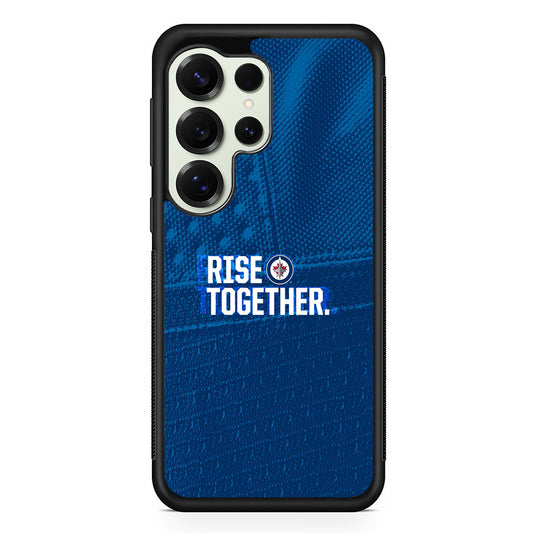 Winnipeg Jets Rise Together Samsung Galaxy S25 Ultra Case | Durable Rubber Case for Samsung Galaxy S25 Ultra