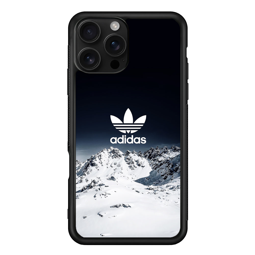 Adidas Logo Winter Snow iPhone 16 Pro Case - Stylish Protective Cover for iPhone 16 Pro