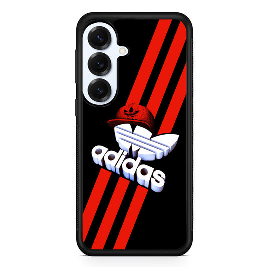 Adidas Logo Stripe Red Hat Samsung Galaxy S25 Plus Case | Durable Samsung Galaxy S25 Plus Phone Case