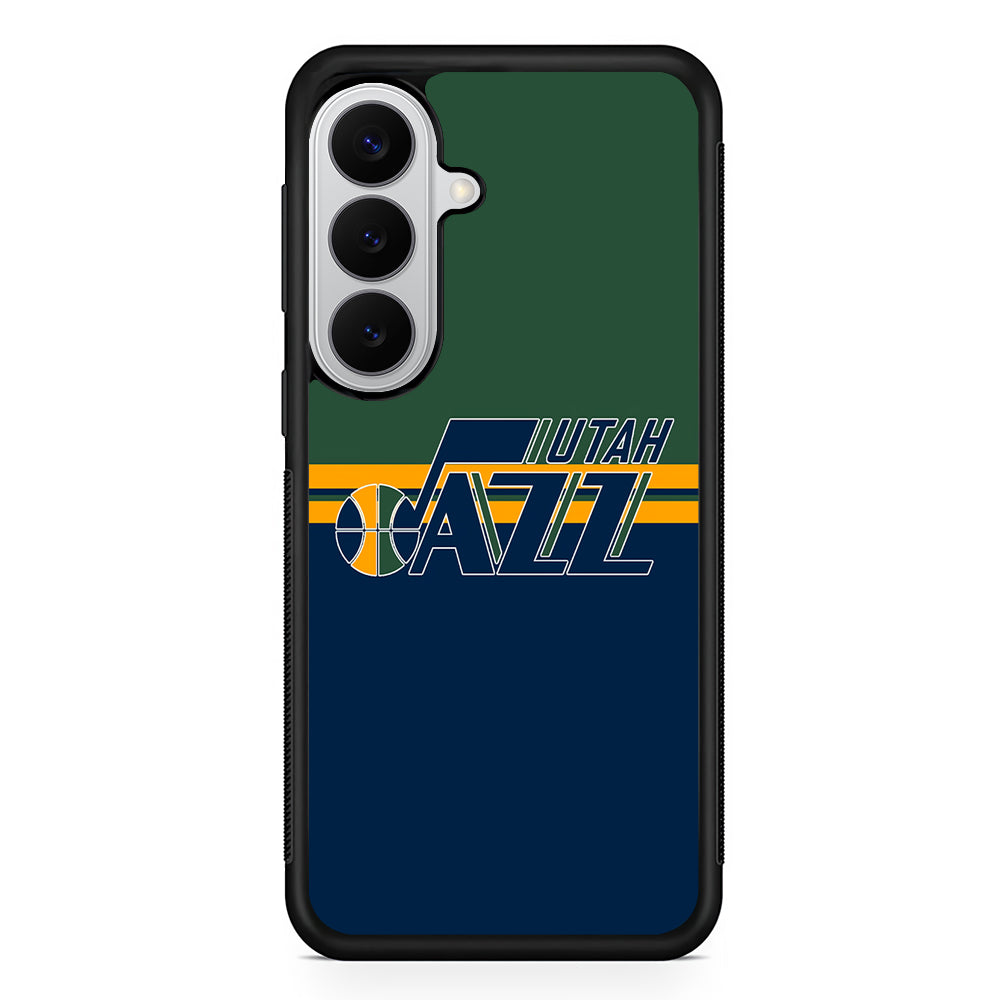 Utah Jazz Logo Samsung Galaxy S26 Case | Protective Rubber Cover