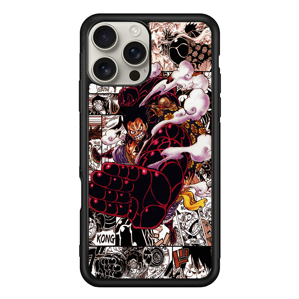 One Piece Luffy Gear 4 Comic iPhone 16 Pro Max Case | Stylish Protective Case for iPhone 16 Pro Max
