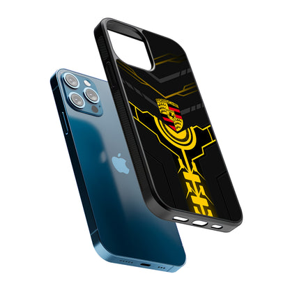 Porsche Lightning Vibes 2D Rubber Phone Case | Slim Protective Phone Case