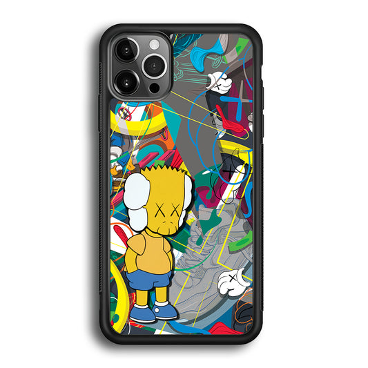 Kaws Doodle Bart Cover iPhone 12 Pro Max Case | Slim Rubber Case for iPhone 12 Pro Max