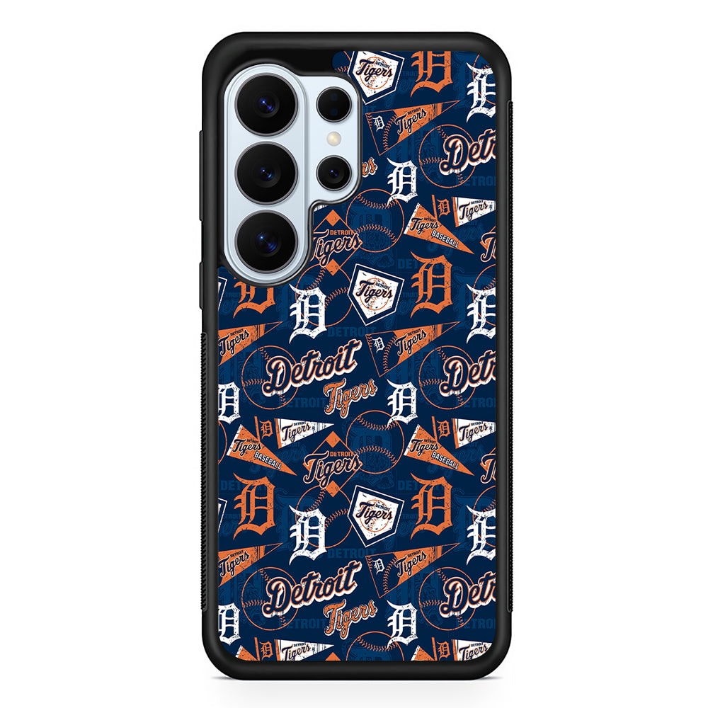 Detroit Tigers Pattern Samsung Galaxy S26 Ultra Case | Protective Phone Cover