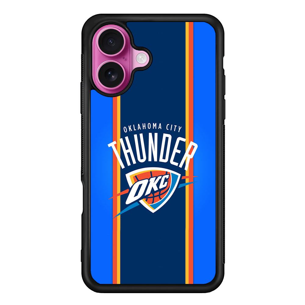 Oklahoma City Thunder Logo iPhone 17 Case | Slim Protective Rubber Phone Cover