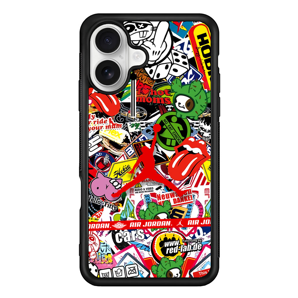 Air Jordan Mix Squad iPhone 16 Plus Case – Slim Fit Protective Phone Case