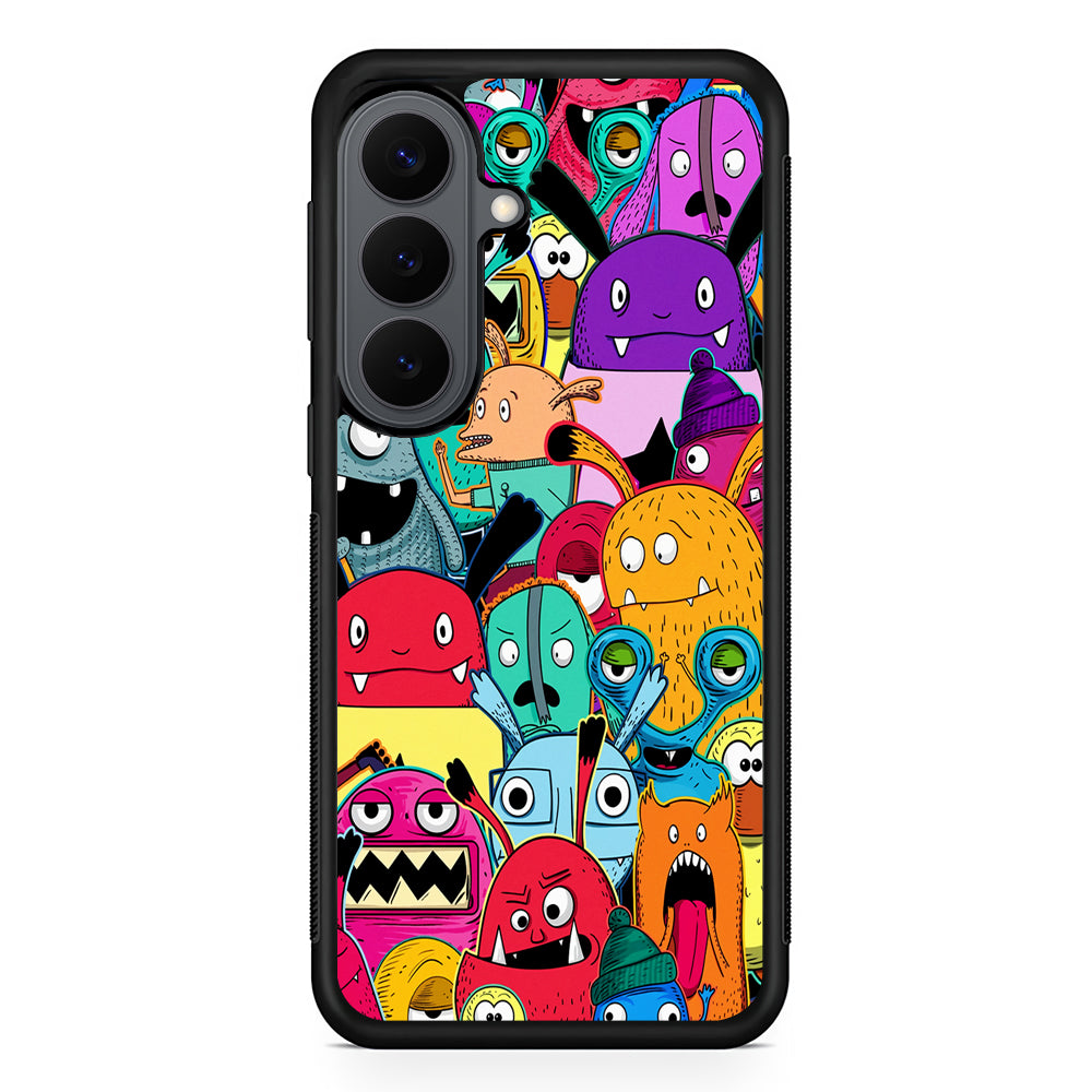 Doodle Monsters Graffiti Art Samsung Galaxy S26 Plus Case | Slim Rubber Case for Samsung Galaxy S26 Plus