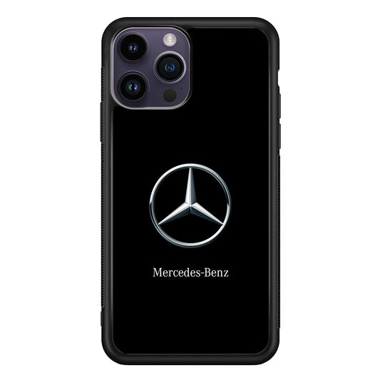 Mercedes-Benz Metallic Silver iPhone 14 Pro Max Case | Slim Rubber Case for iPhone 14 Pro Max