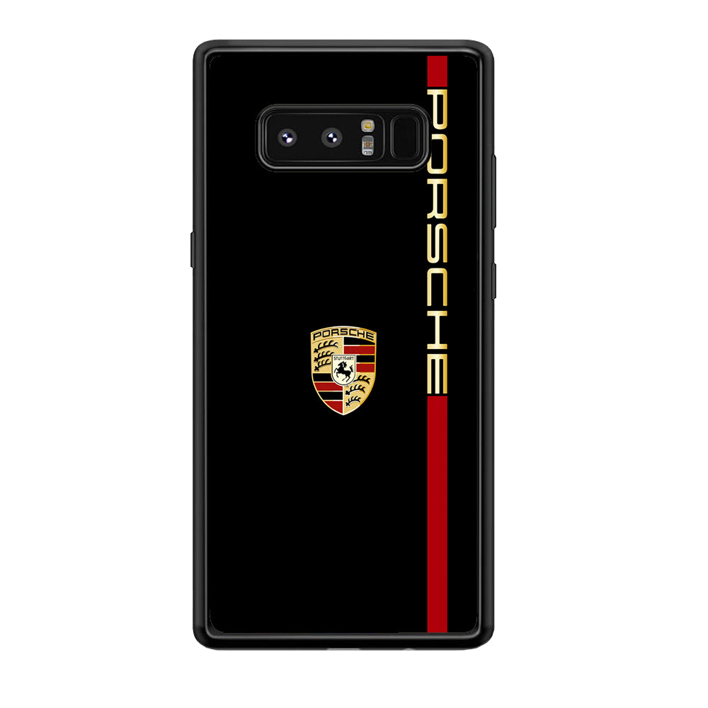 Porsche Car Logo Luxury Samsung Galaxy Note 8 Case | Slim Rubber Case for Samsung Galaxy Note 8