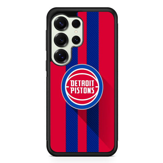 Detroit Pistons Logo Samsung Galaxy S25 Ultra Case | Durable Rubber Case for Samsung Galaxy S25 Ultra