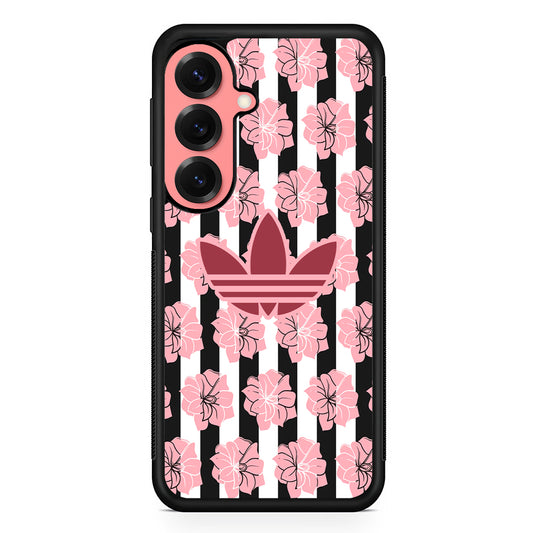Adidas Pink Flowers Samsung Galaxy S25 Case | Slim Protective Cover for Samsung Galaxy S25