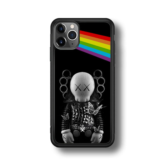 Kaws Metal Style Rainbow iPhone 11 Pro Max Case | Slim Rubber Case for iPhone 11 Pro Max