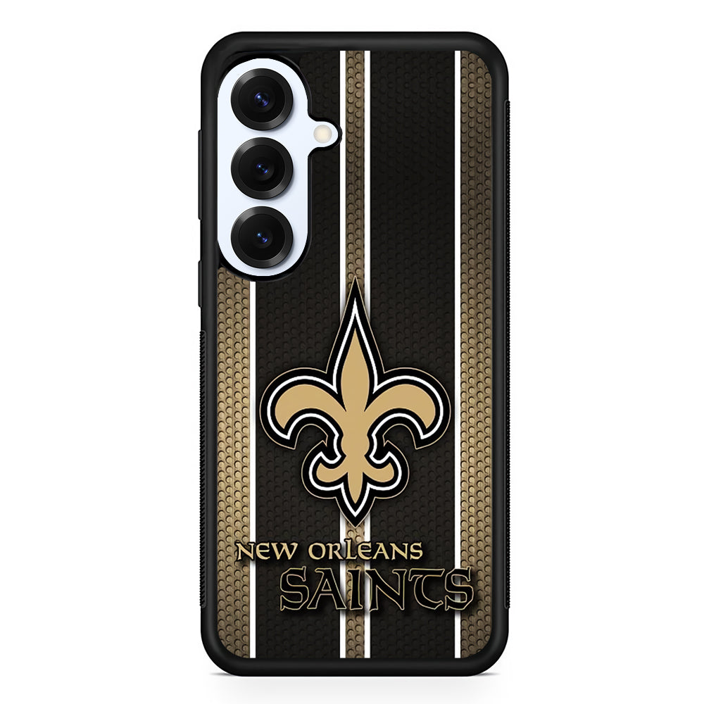 New Orleans Saints Logo Samsung Galaxy S25 Plus Case | Slim Rubber Cover for Samsung Galaxy S25 Plus