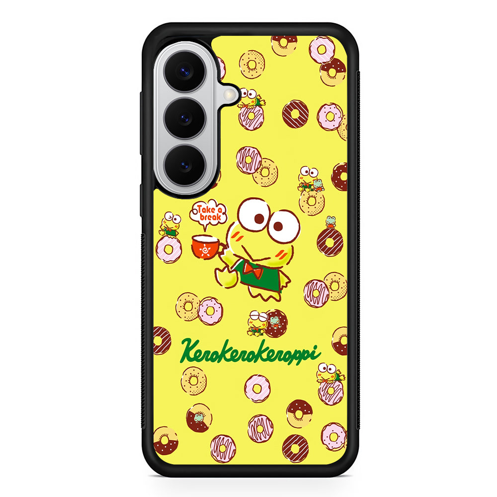 Kerokerokeroppi Take a Break Samsung Galaxy S26 Case | Protective Rubber Cover