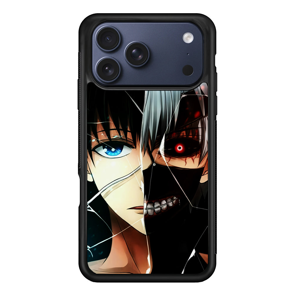 Ken Kaneki Tokyo Ghoul Face iPhone 17 Pro Max Case | Slim Protective Cover for iPhone 17 Pro Max