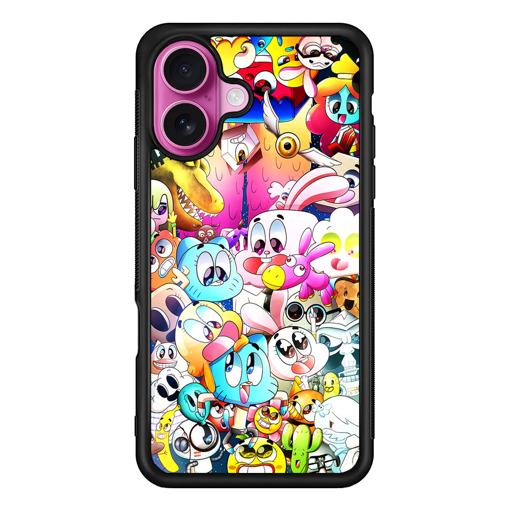 The Amazing World of Gumball Character iPhone 17 Case | Slim Protective Rubber Phone Cover