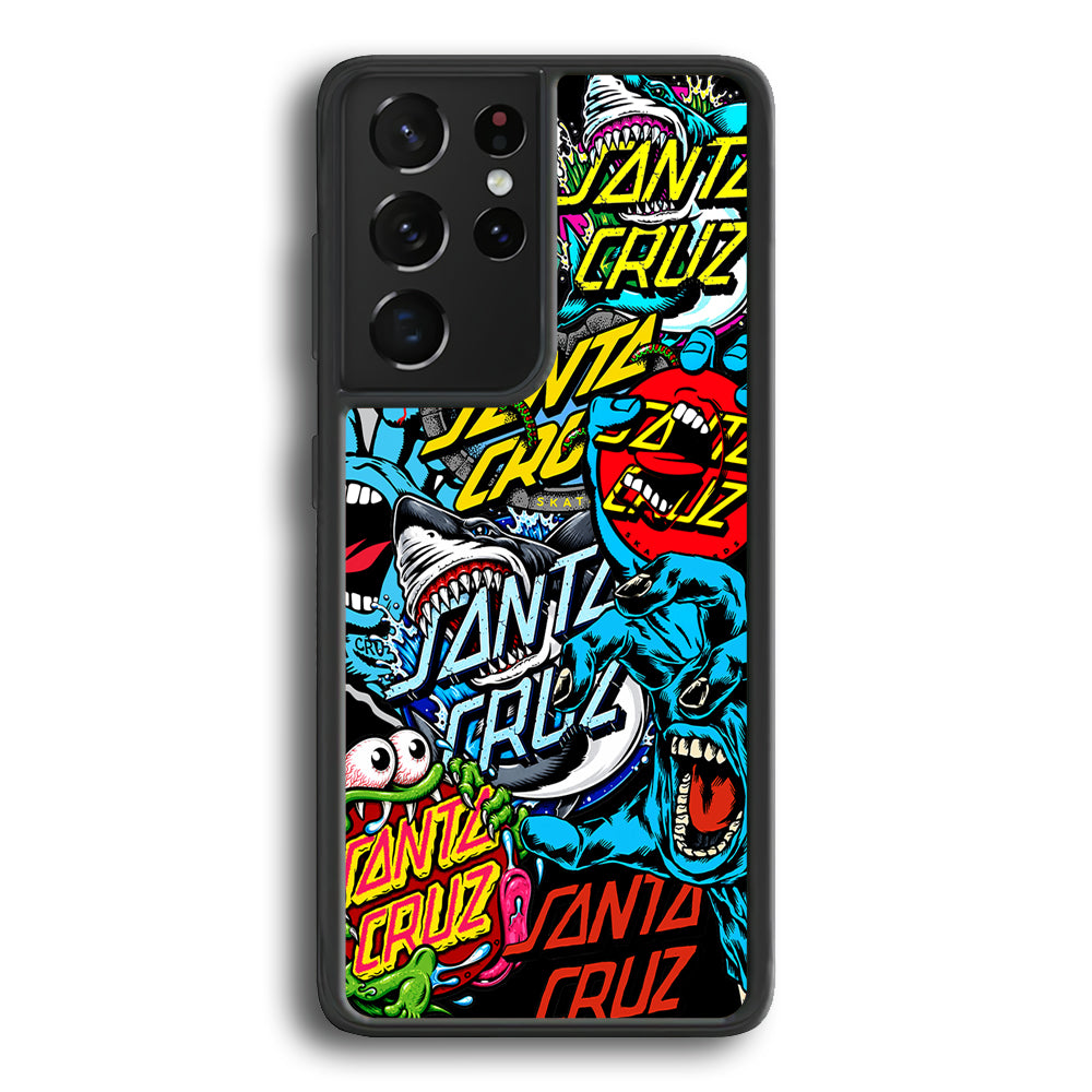 Santa Cruz Skateboard logo Samsung Galaxy S24 Ultra Case | Slim Rubber Case for Samsung Galaxy S24 Ultra