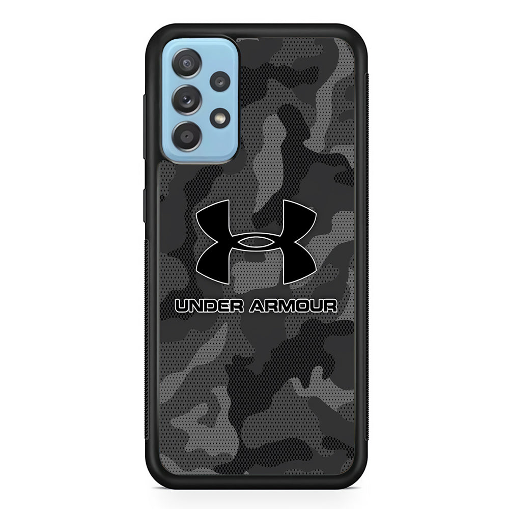 Under Armour Black Camo Samsung Galaxy A72 Case | Slim Rubber Case for Samsung Galaxy A72