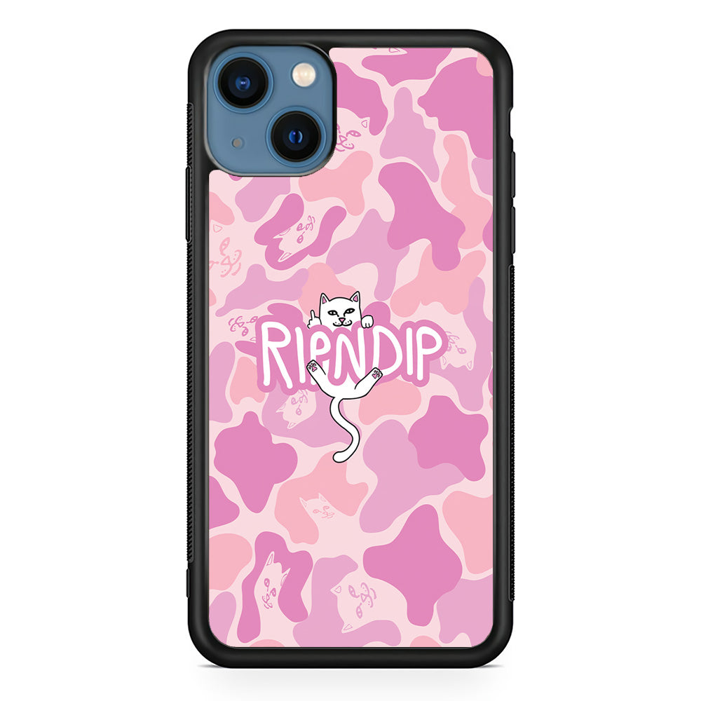 Rip N Dip Pink Camo iPhone 15 Case | Slim Rubber Case for iPhone 15