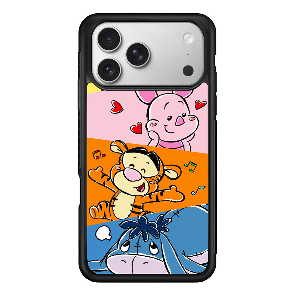 Winnie The Pooh Baby Character iPhone 17 Pro Case | Slim Rubber Case for iPhone 17 Pro