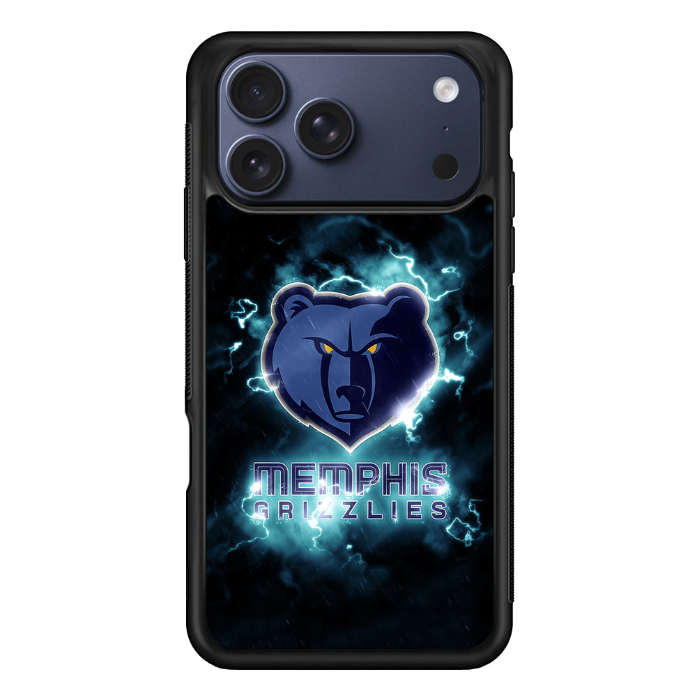 Memphis Grizzlies Lightning iPhone 17 Pro Max Case | Slim Protective Cover for iPhone 17 Pro Max
