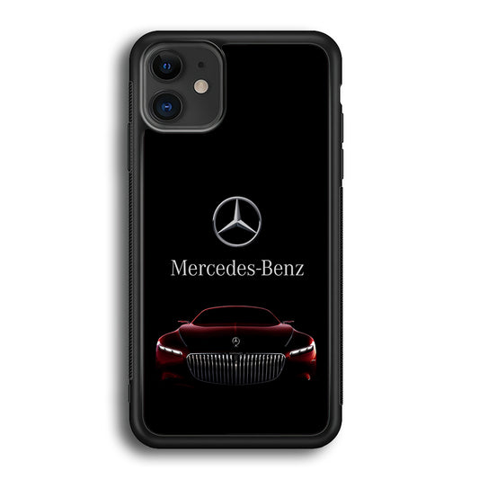 Mercedes-Benz Red Dark Aesthetic iPhone 12 Case | Slim Rubber Case for iPhone 12