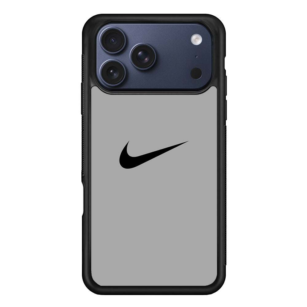 Nike Gray Full iPhone 17 Pro Max Case | Durable Rubber Case for iPhone 17 Pro Max