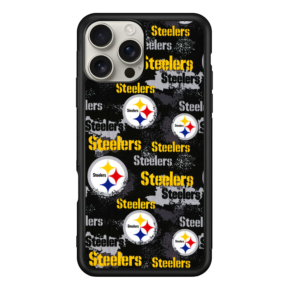 Pittsburgh Steelers Pattern iPhone 16 Pro Max Case | Stylish Protective Case for iPhone 16 Pro Max