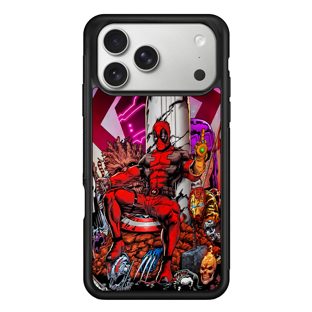 Deadpool Kills Everyone iPhone 17 Pro Case | Slim Rubber Case for iPhone 17 Pro