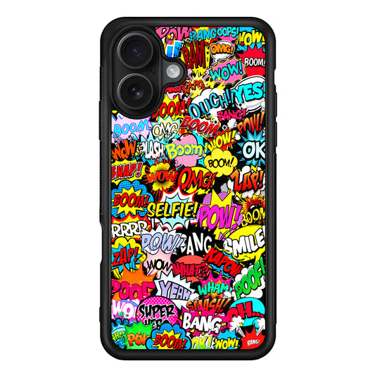 Comic Pop Art Collection iPhone 16 Case - Oxvistore
