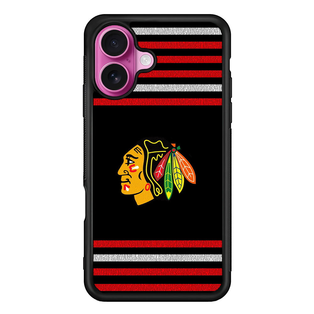 Chicago Blackhawks Logo iPhone 17 Case | Slim Protective Rubber Phone Cover