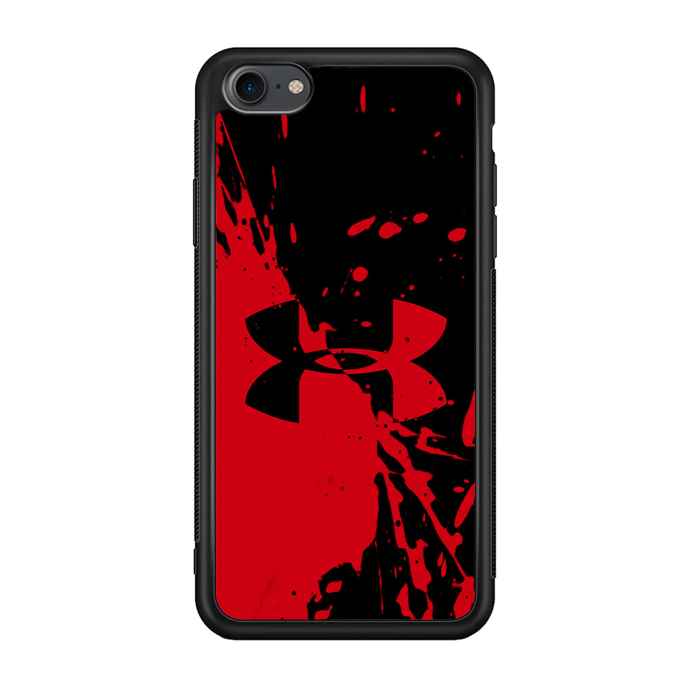 Under Armour Black Red iPhone 8 Case | Slim Rubber Case for iPhone 8