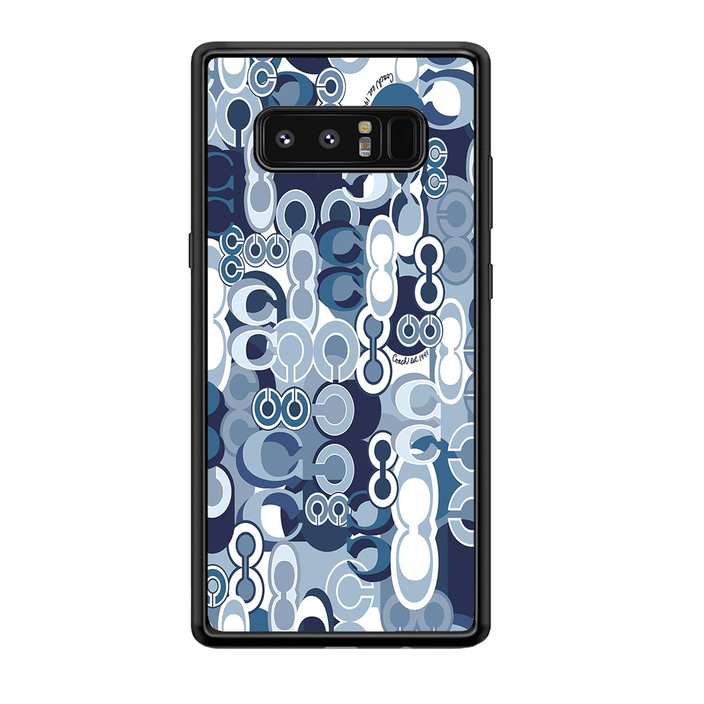 Coach Blue Samsung Galaxy Note 8 Case | Slim Rubber Case for Samsung Galaxy Note 8
