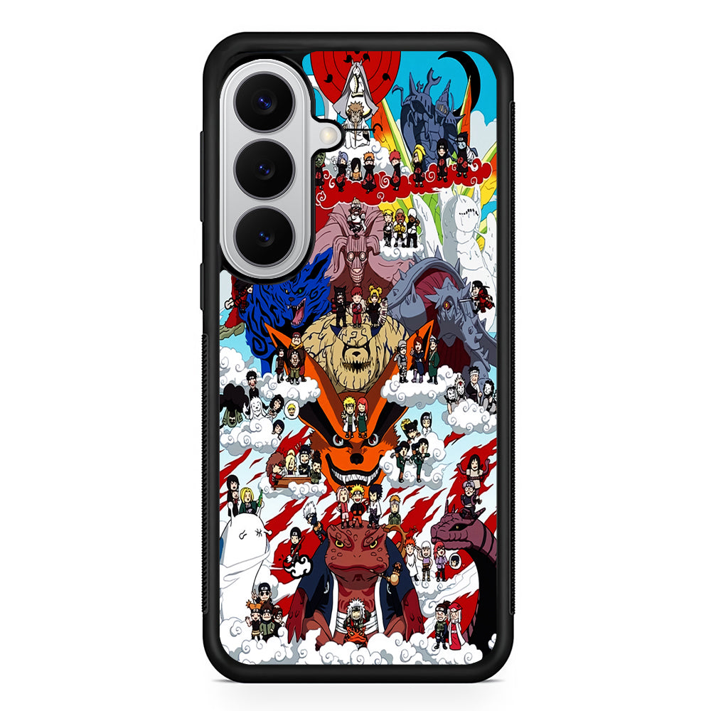 Naruto Chibi All Character Samsung Galaxy S26 Case | Protective Rubber Cover
