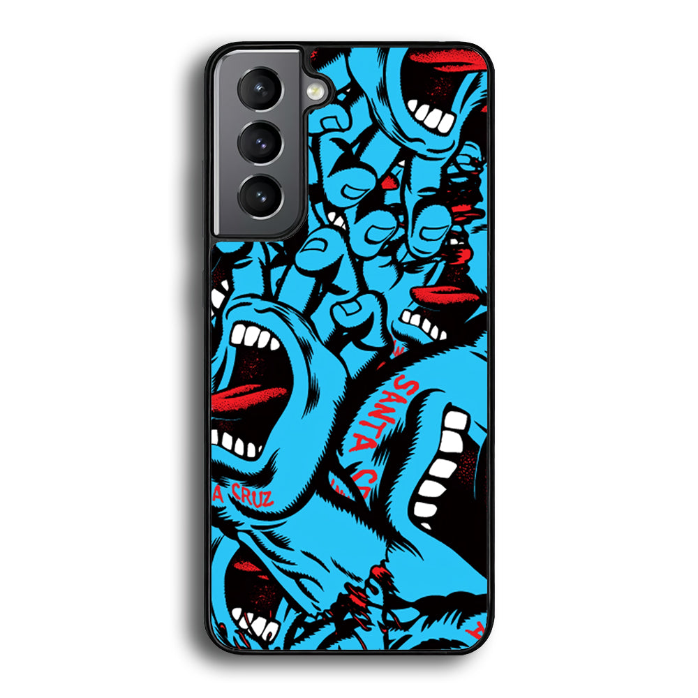 Santa Cruz Skateboard Pattern Samsung Galaxy S21 Case | Slim Rubber Case for Samsung Galaxy S21