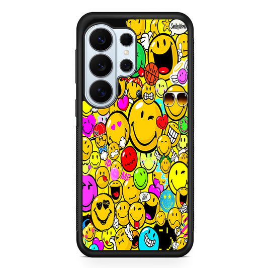 Smiley Face World Colorful Samsung Galaxy S26 Ultra Case | Protective Phone Cover