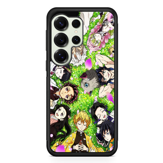 Demon Slayer All Characters Samsung Galaxy S25 Ultra Case | Durable Rubber Case for Samsung Galaxy S25 Ultra