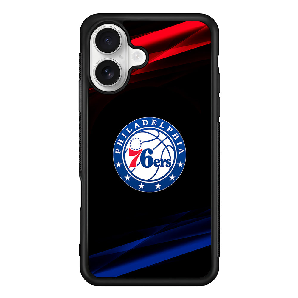 Philadelphia 76ers Logo iPhone 16 Plus Case | Durable Protective Rubber Cover