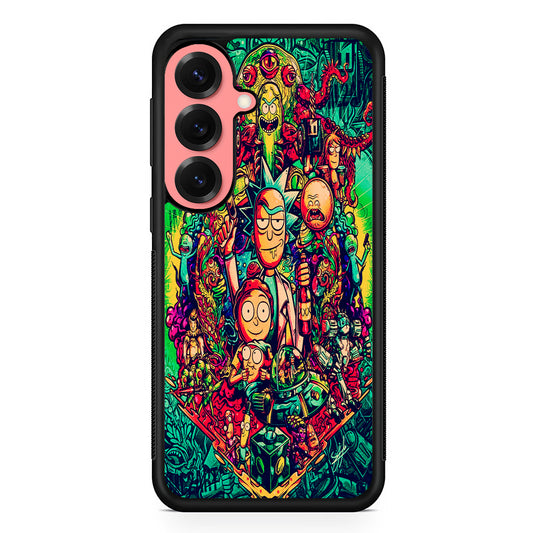 Rick and Morty Cartoon Art Samsung Galaxy S25 Case | Protective Case for Samsung Galaxy S25