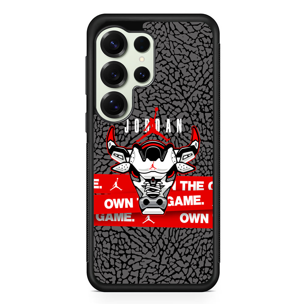 Air Jordan The Bull Head Samsung Galaxy S25 Ultra Case | Durable Rubber Case for Samsung Galaxy S25 Ultra