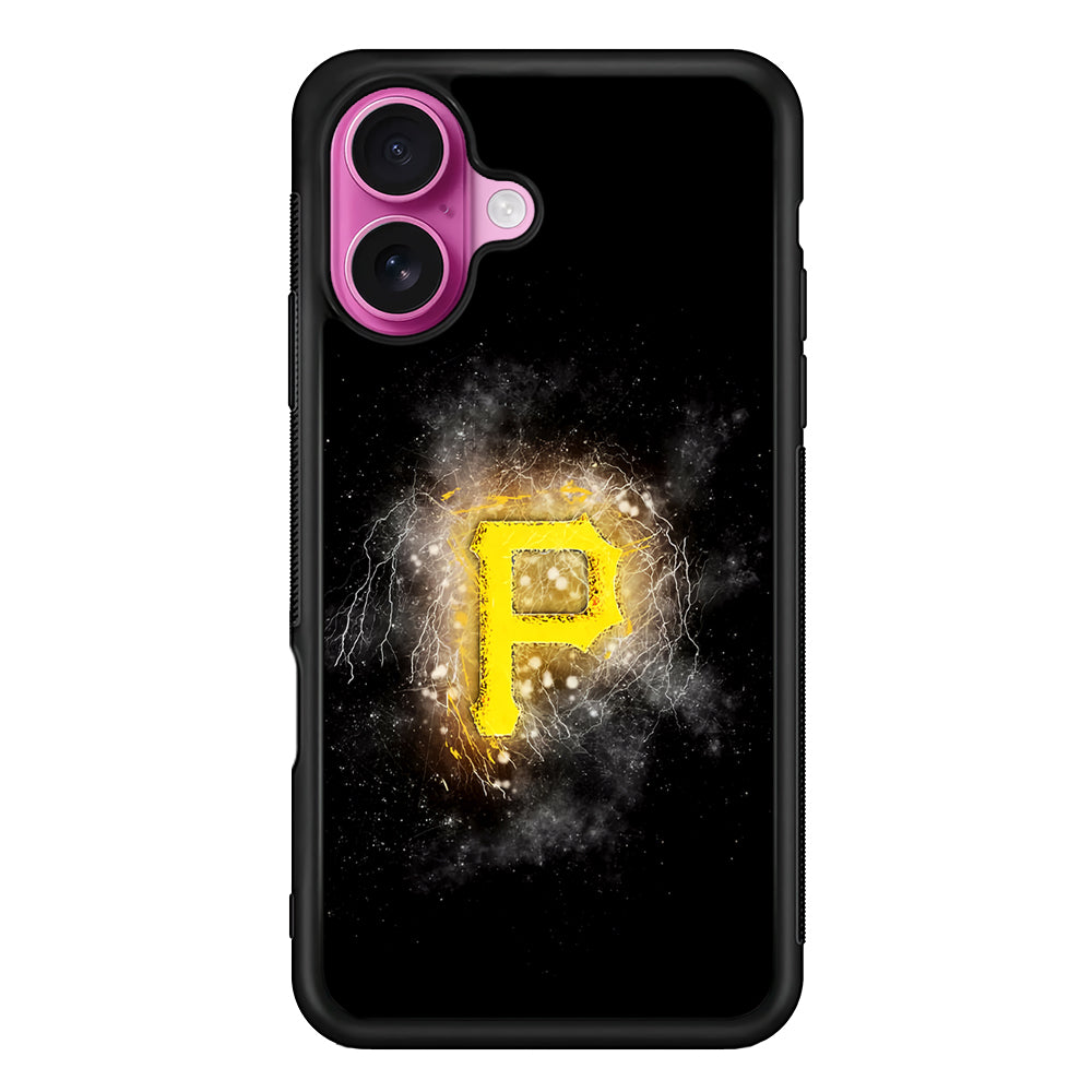 Pittsburgh Pirates Abstract iPhone 17 Case | Slim Protective Rubber Phone Cover