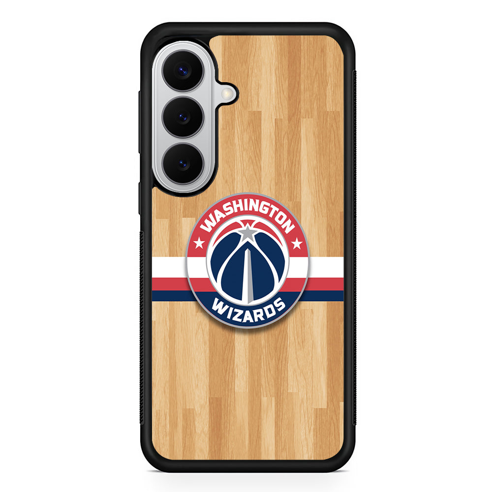 Washington Wizards Wood Samsung Galaxy S26 Case | Protective Rubber Cover